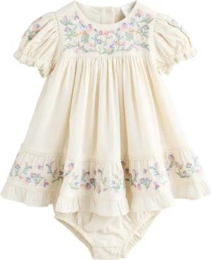 Next Sommerkleid Babykleid mit Stickereien aus