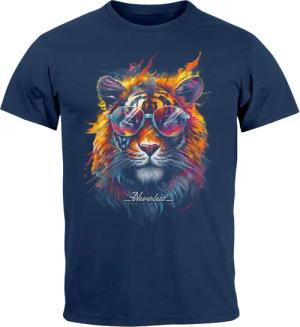 Neverless Print-Shirt Herren T-Shirt Tiger Print