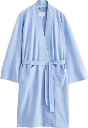 Next Damenbademantel Jersey-Morgenmantel mit Textur, Polyester