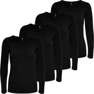ONLY Langarmshirt Langarmshirt Damen Shirt Schwarz