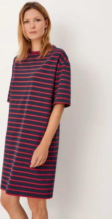 s.Oliver Minikleid Sweatkleid mit Streifen