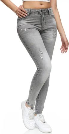REPUBLIX Stretch-Jeans STELLA Damen Destroyed Mid