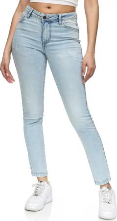 REPUBLIX Stretch-Jeans STELLA Damen Destroyed Mid