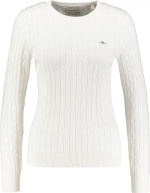 Gant Strickpullover Damen Strickpullover mit Zopfmuster