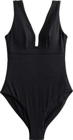 Next Badeanzug Bauchformender Badeanzug mit tiefem