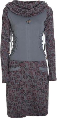 Vishes Jerseykleid Langarm Strickkleid Sweatshirtkleid mit