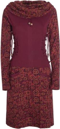 Vishes Jerseykleid Langarm Strickkleid Sweatshirtkleid mit