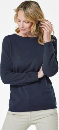 GOLDNER Strickpullover Kaschmirpullover mit U-Boot Ausschnitt