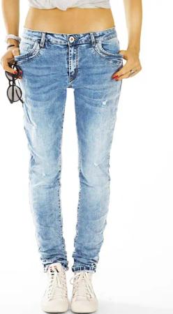 be styled Boyfriend-Jeans destroyed Hüftjeans, relaxed