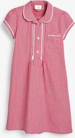 Next Karokleid Kleid mit Vichykaros, Knopfleiste
