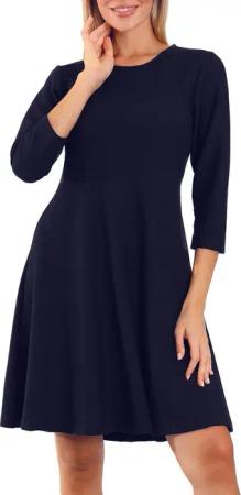Bongual Midikleid A-Linien-Kleid Casual Kleid mit