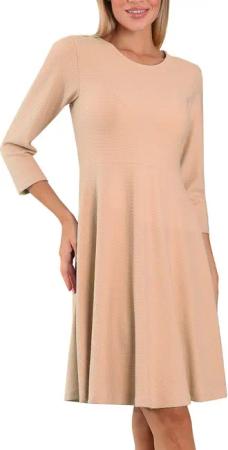 Bongual Midikleid A-Linien-Kleid Casual Kleid mit