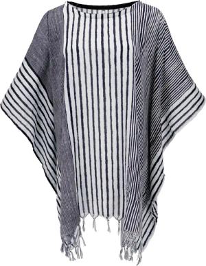 Guru-Shop Longbluse Kaftan, Ibiza-Style Tunika, gestreifter..