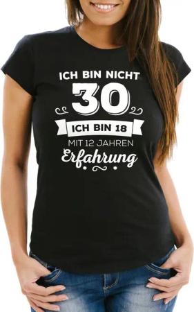 MoonWorks Print-Shirt Damen T-Shirt Ich bin