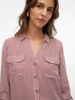 Vero Moda Langarmbluse VMBumpy (1-tlg) Falten