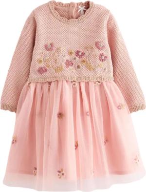Next 2-in-1-Kleid 2-in-1-Strickkleid mit langen Ärmeln