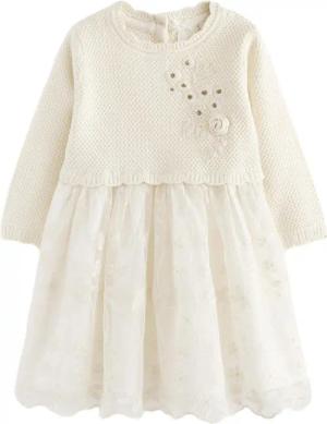 Next 2-in-1-Kleid 2-in-1-Strickkleid mit langen Ärmeln