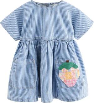 Next Jeanskleid Denim-Kleid 100 % Baumwolle mit