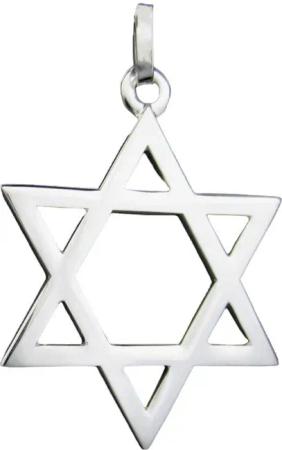 NICEANDnoble Kettenanhänger 925er Silber Kettenanhänger Davidstern