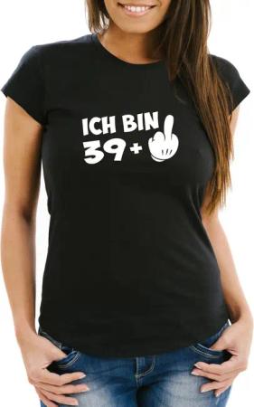 MoonWorks Print-Shirt Damen T- Shirt Geburtstag