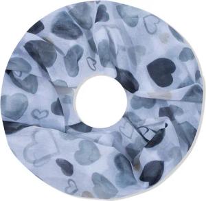 MIRROSI Loop Damen Schal mit Herzen-Muster