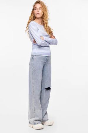 pieces Langarmshirt RUKA (1-tlg) Plain/ohne Details