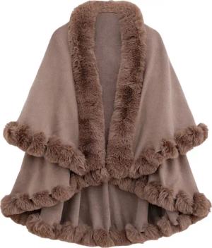 Refttenw Poncho Cardigan-Schal, Cape-Schal,Strickponcho,Warmer Schal