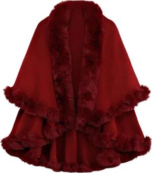 Refttenw Poncho Cardigan-Schal, Cape-Schal,Strickponcho,Warmer Schal