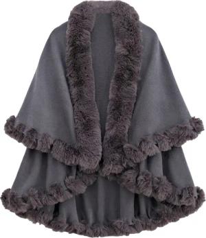 Refttenw Poncho Cardigan-Schal, Cape-Schal,Strickponcho,Warmer Schal