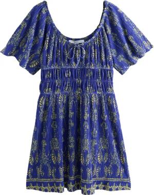 Next Jerseykleid Kurzärmeliges Jersey-Minikleid mit Bindedetail