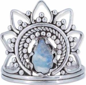 mantraroma Silberring MUDARA-SATU aus 925 Silber