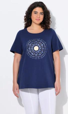 Ulla Popken T-Shirt T-Shirt Mandala A-Linie