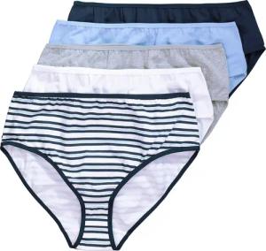 Ulla Popken Slip Midislips 5er-Pack Streifen/einfarbig
