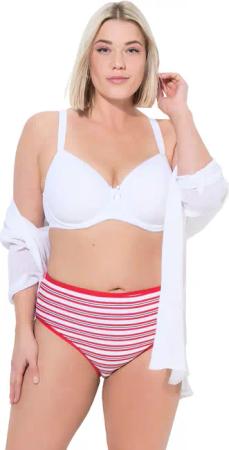 Ulla Popken Slip Midislips 5er-Pack Streifen/einfarbig