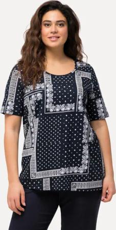 Ulla Popken T-Shirt T-Shirt Patchmuster A-Linie