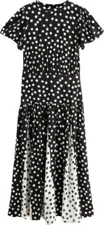 Next Midikleid Kurzärmeliges T-Shirtkleid mit geteiltem