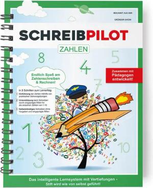 SCHREIBPILOT Schreibmappe, Heft Zahlen inkl. Bleistift