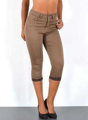 ESRA Caprijeans Damen Capri Jeans Hose