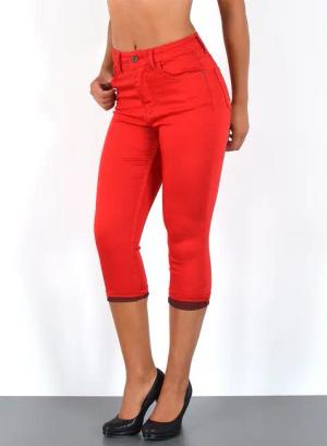 ESRA Caprijeans Damen Capri Jeans Hose