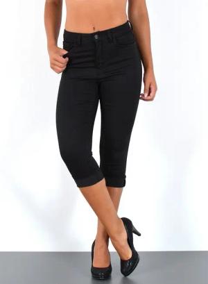 ESRA Caprijeans Damen Capri Jeans Hose