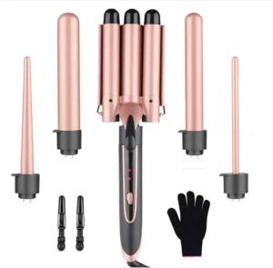 DOPWii Warmluftbürste 5-in-1 Lockenstab Set mit