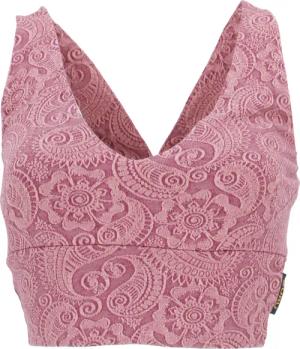 Guru-Shop T-Shirt Bauchfreies Top, Bra Top,