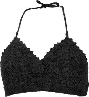 Guru-Shop T-Shirt Häkeltop, Bikinitop, Strandtop, Hippie