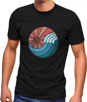 Neverless Print-Shirt Neverless® Herren T-Shirt Welle
