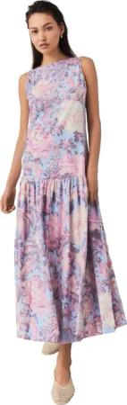 Next Midikleid Ärmelloses Midikleid 100 % Baumwolle
