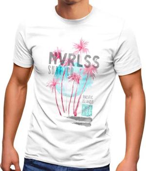 Neverless Print-Shirt Herren T-Shirt Palmen Sommer