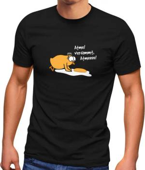 MoonWorks Print-Shirt Herren T-Shirt Spiegelei Spruch