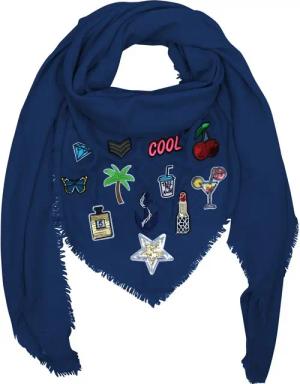 LOREZA Schal Damen Patches Sticker Schal