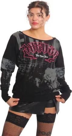 YAKUZA Langarmshirt Darkness Allover im Boyfriend