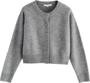 Next Strickjacke Strickjacke mit Rundhalsausschnitt (1-tlg)